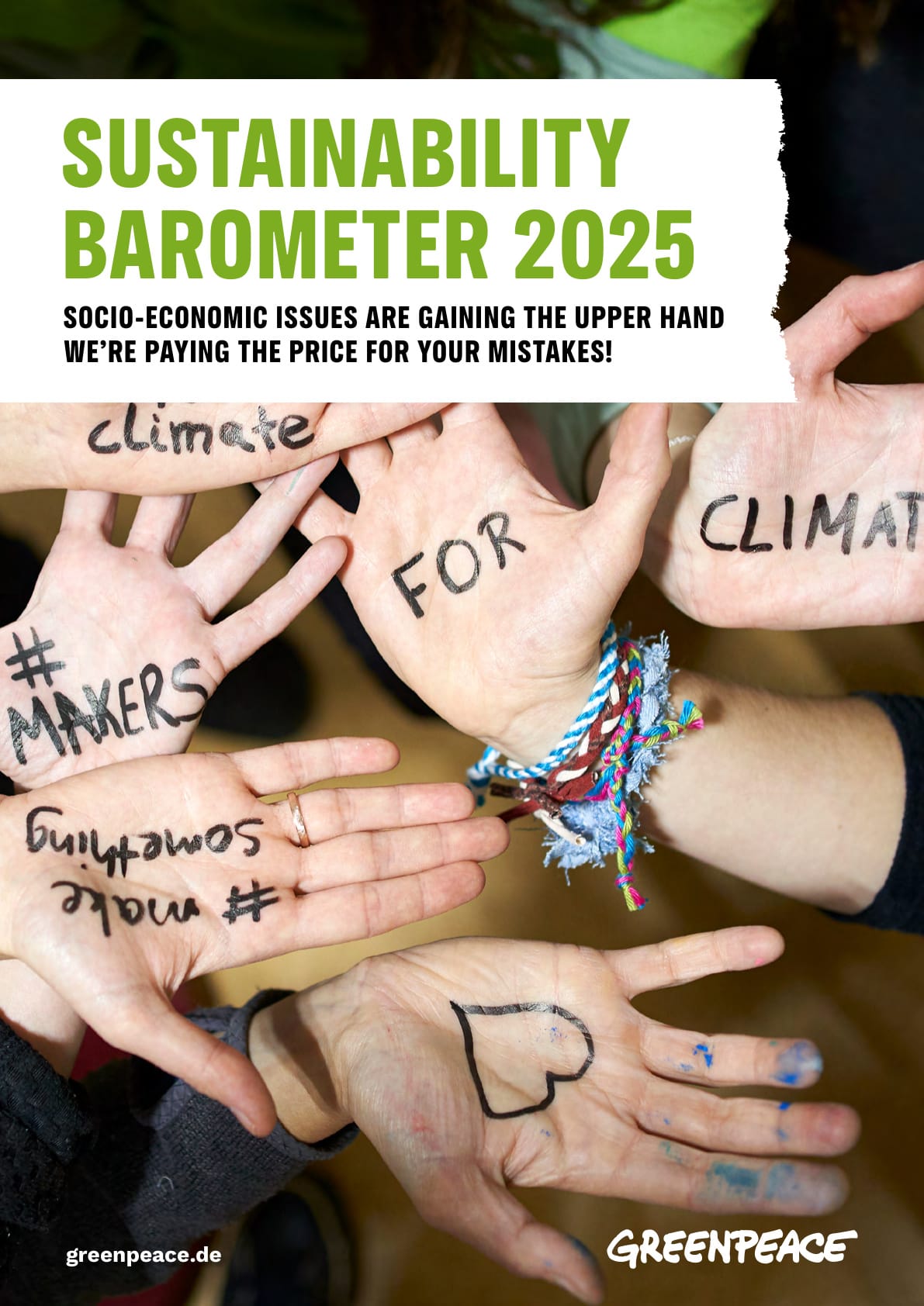 Socio-economic Issues Are Gaining the Upper Hand: Key Findings from the Greenpeace Sustainability Barometer 2025